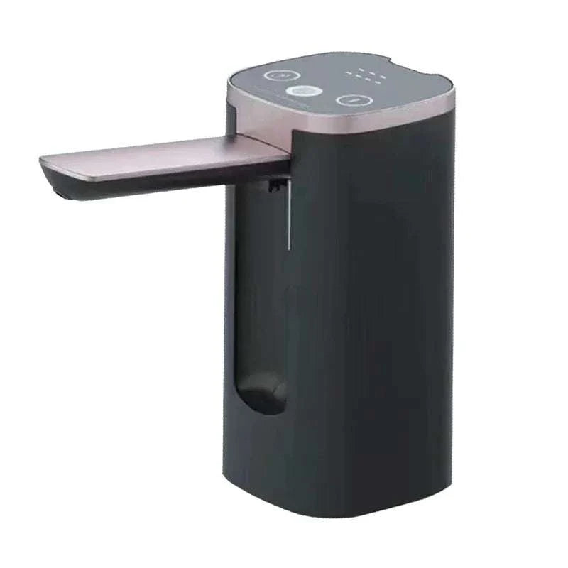 Compact black Smart Wine Preserver with touchscreen control and USB charging for preserving wine freshness.