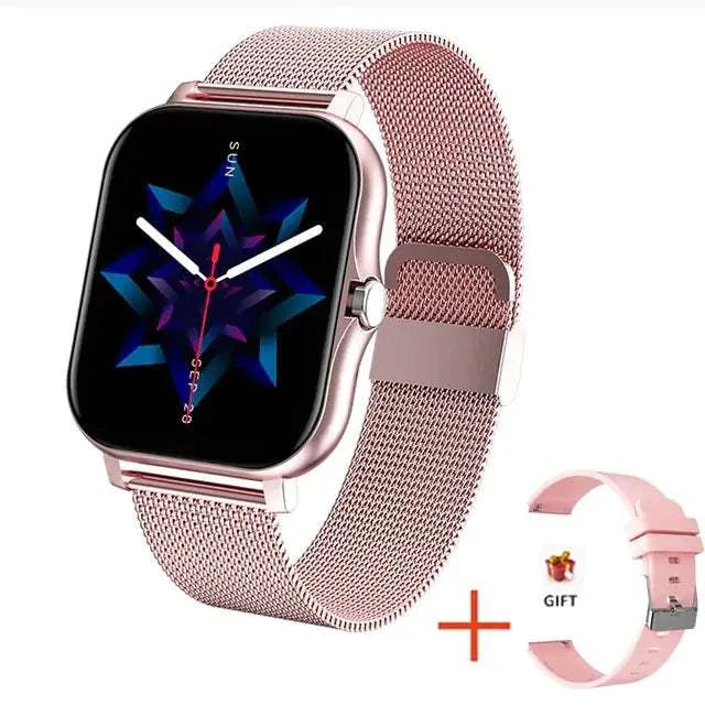 Fitness Tracker Smart Watch Pink with gift band