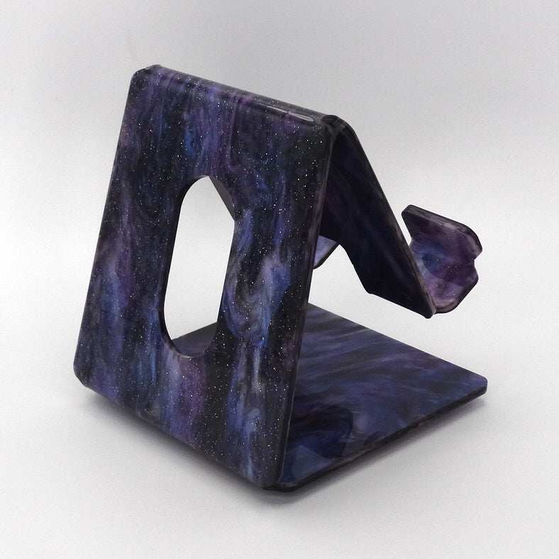 Global Phone Stand. Marble Acrylic Colors. Fits Most Smart Phones