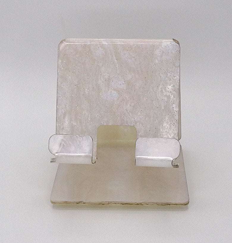 Global Phone Stand One Piece. Marble Acrylic Color Options. Fits Most Smartphones