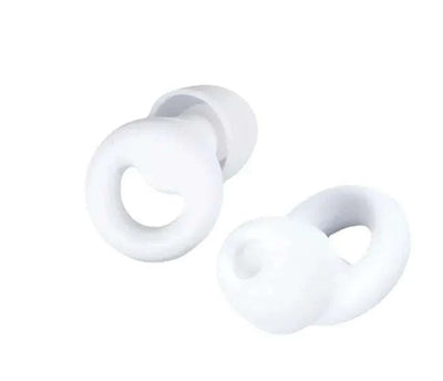 White earplugs