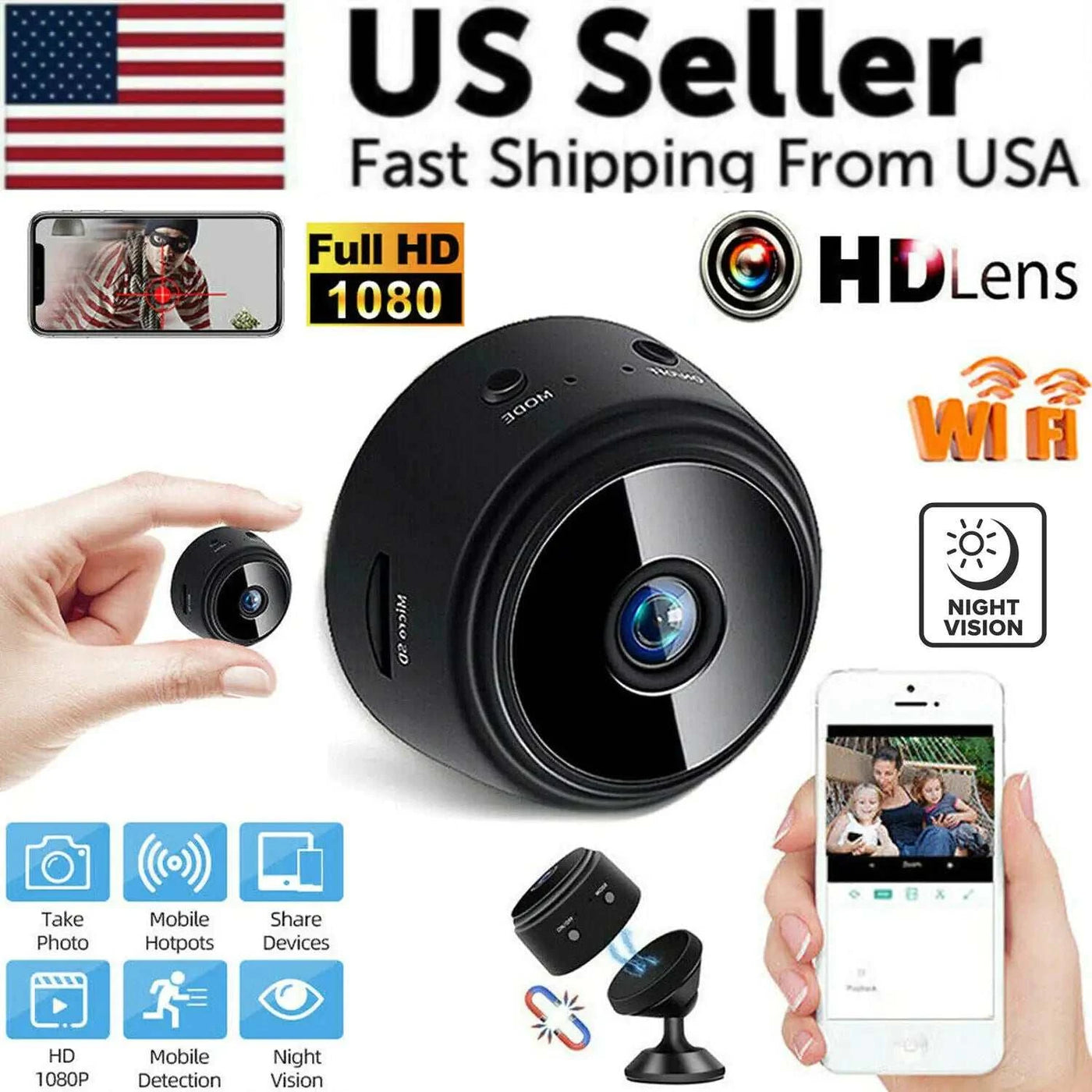 Mini Wireless Hidden Camera