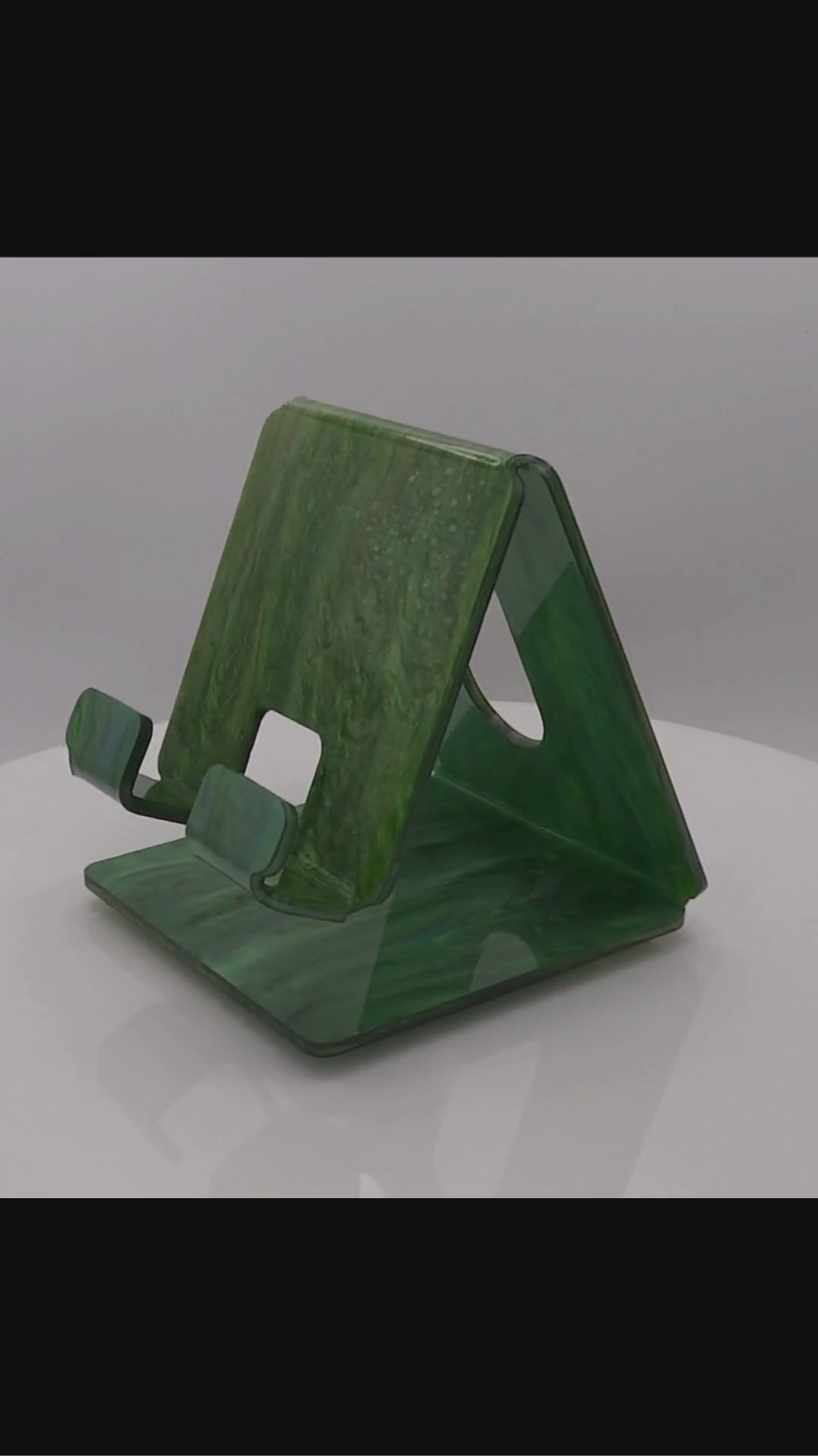 Global Phone Stand. Marble Acrylic Colors. Fits Most Smart Phones